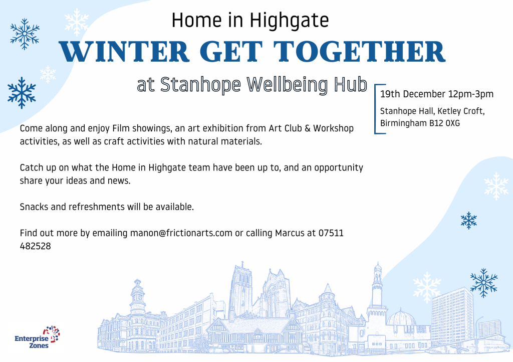 Home in Highgate Winter Get Together Flyer